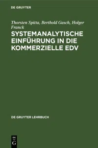 Systemanalytische Einführung in die kommerzielle EDV_cover