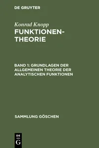 Grundlagen der allgemeinen Theorie der analytischen Funktionen_cover