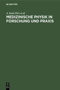 Medizinische Physik in Forschung und Praxis_cover