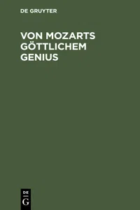 Von Mozarts göttlichem Genius_cover