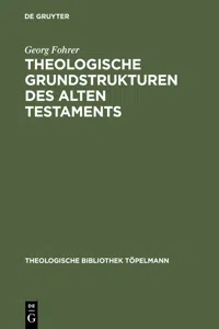 Theologische Grundstrukturen des Alten Testaments_cover