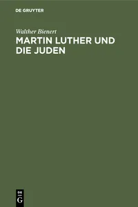 Martin Luther und die Juden_cover