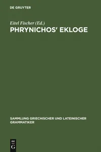 Phrynichos' Ekloge_cover