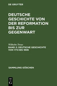 Deutsche Geschichte von 1713 bis 1806_cover