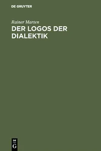 Der Logos der Dialektik_cover