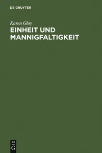 Einheit und Mannigfaltigkeit_cover