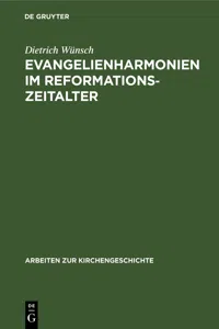 Evangelienharmonien im Reformationszeitalter_cover