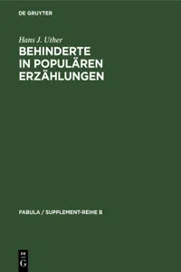 Behinderte in populären Erzählungen_cover