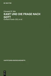 Kant und die Frage nach Gott_cover