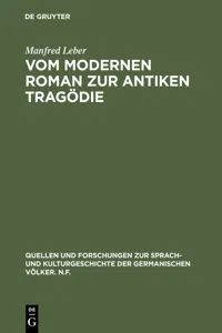 Vom modernen Roman zur antiken Tragödie_cover