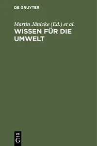 Wissen für die Umwelt_cover