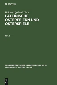 Lateinische Osterfeiern und Osterspiele V_cover