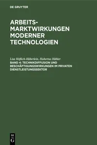 Technikdiffusion und Beschäftigungswirkungen im privaten Dienstleistungssektor_cover