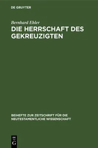 Die Herrschaft des Gekreuzigten_cover