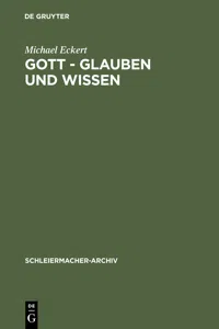 Gott - Glauben und Wissen_cover