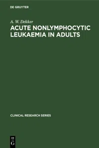 Acute Nonlymphocytic Leukaemia in Adults_cover