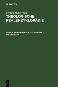 Katechumenat/Katechumenen - Kirchenrecht_cover