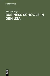 Business schools in den USA_cover