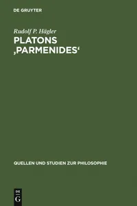 Platons 'Parmenides'_cover