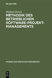 Methodik des betrieblichen Software-Projektmanagements_cover