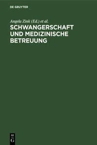 Schwangerschaft und medizinische Betreuung_cover