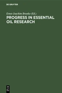 Progress in Essential Oil Research_cover