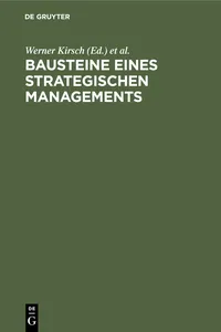 Bausteine eines Strategischen Managements_cover