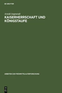 Kaiserherrschaft und Königstaufe_cover