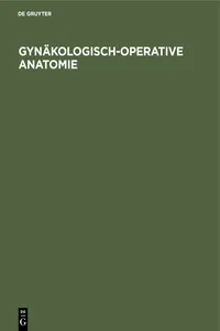 Gynäkologisch-operative Anatomie_cover