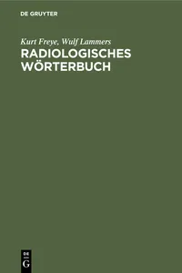 Radiologisches Wörterbuch_cover