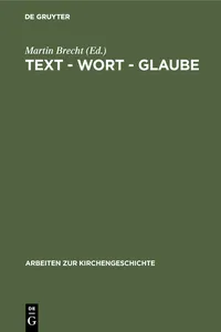 Text - Wort - Glaube_cover