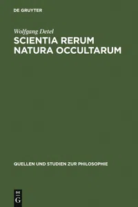 Scientia rerum natura occultarum_cover