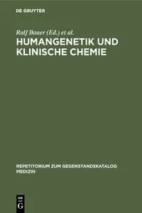 Humangenetik und Klinische Chemie_cover