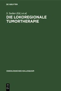 Die lokoregionale Tumortherapie_cover