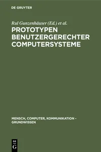 Prototypen benutzergerechter Computersysteme_cover