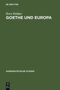 Goethe und Europa_cover