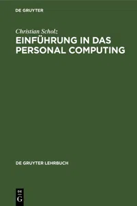 Einführung in das Personal Computing_cover