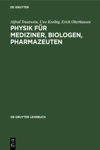 Physik für Mediziner, Biologen, Pharmazeuten_cover