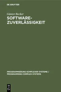 Softwarezuverlässigkeit_cover