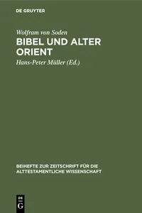 Bibel und Alter Orient_cover