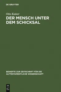 Der Mensch unter dem Schicksal_cover