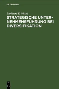 Strategische Unternehmensführung bei Diversifikation_cover