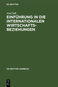 Einführung in die internationalen Wirtschaftsbeziehungen_cover