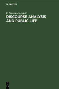 Discourse Analysis and Public Life_cover
