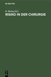 Risiko in der Chirurgie_cover