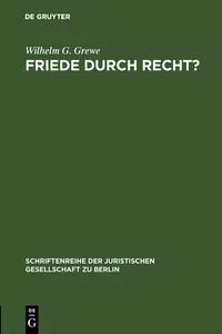 Friede durch Recht?_cover