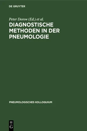 [PDF] Diagnostische Methoden in der Pneumologie de Peter Dorow libro ...
