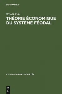 Théorie économique du système féodal_cover