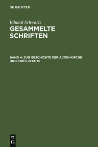 Zur Geschichte der Alten Kirche und ihres Rechts_cover