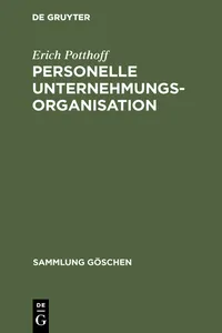 Personelle Unternehmungsorganisation_cover